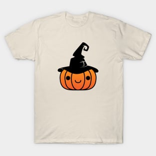 Cute Spooky Pumpkin Witch T-Shirt